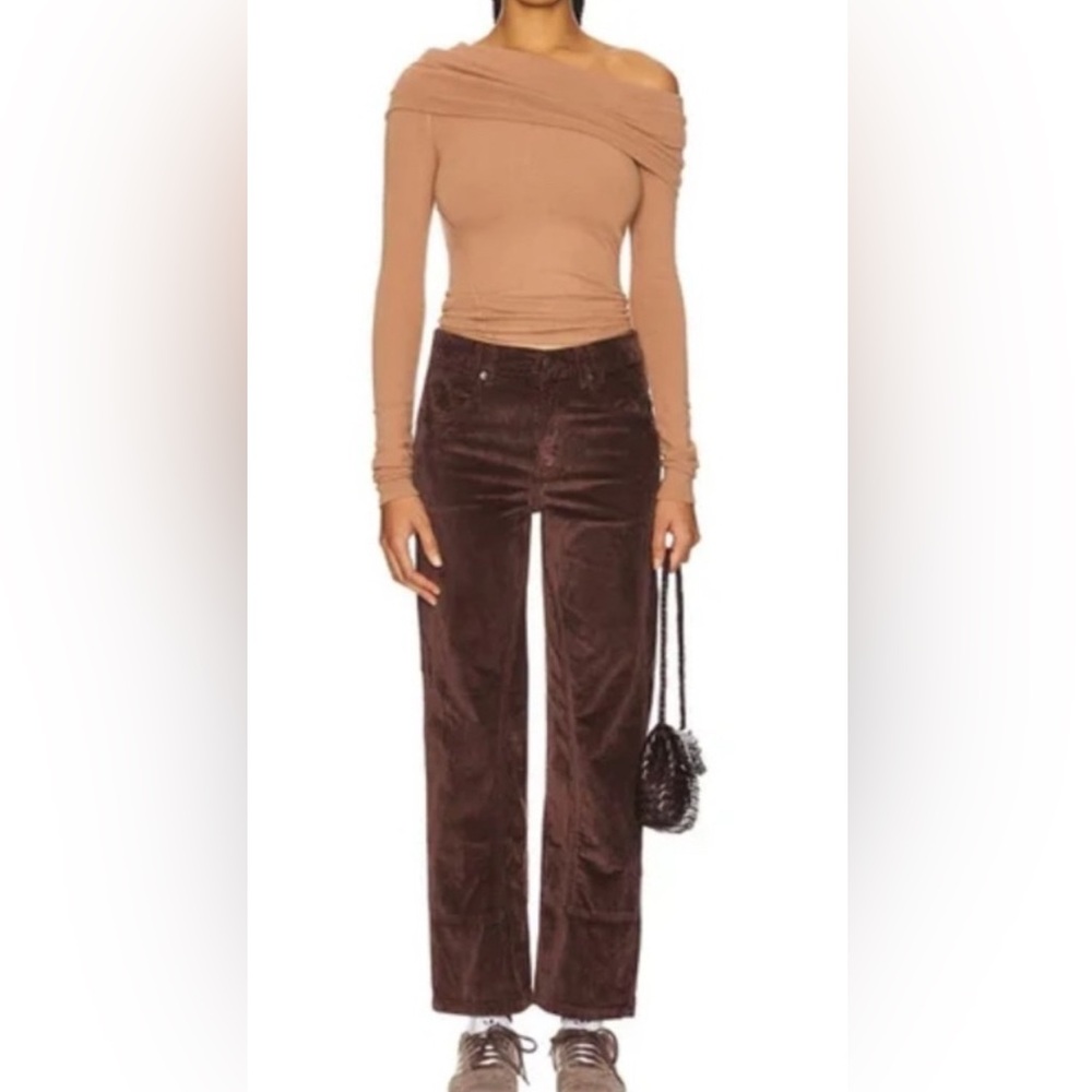 We the Free Risk Taker Mid Rise Corduroy Jeans in Chocolate Truffle Size 26 $128